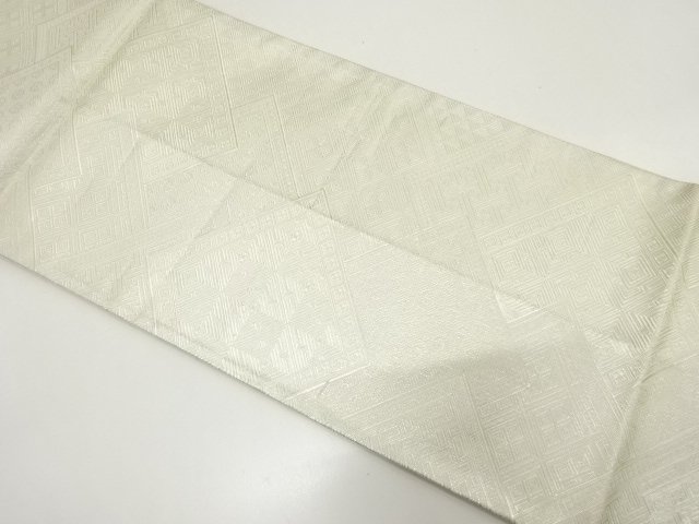 JAPANESE KIMONO / ANTIQUE FUKURO OBI / SAGANISHIKI / WOVEN CLASSICAL PATTERN